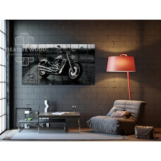 Картины в интерьере артикул Мотоциклы - Мото 1, Мотоциклы, Creative Wood